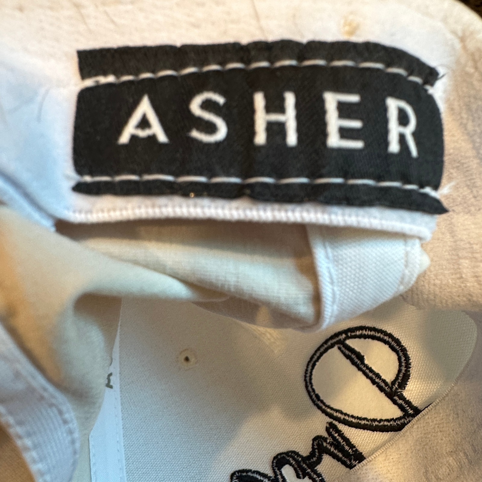 Asher Golf Pros Yupoong 110 Snapback Hat Osfa White Cotton Blend — image 8 of 8